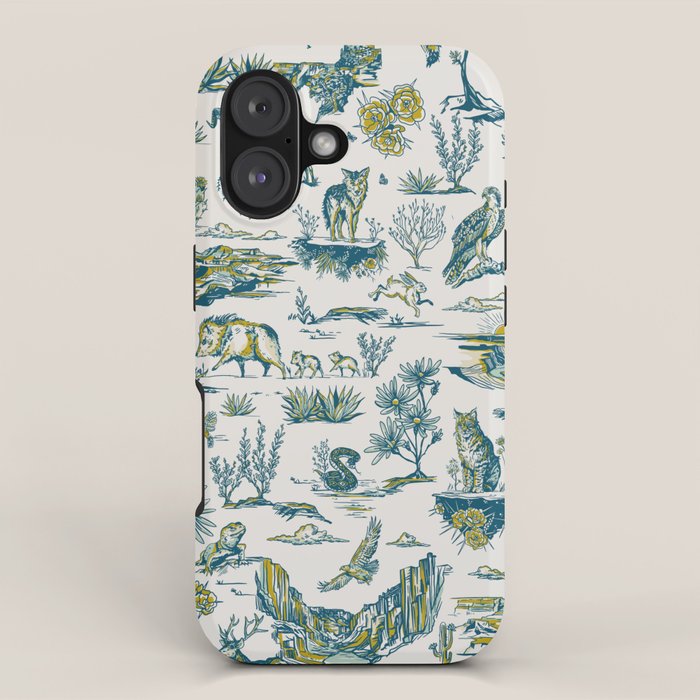 Grand Canyon National Park, Arizona Wildlife Pattern (Version 2) iPhone Case Gallery Image 1