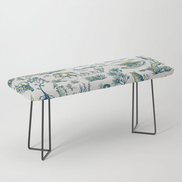 Grand Canyon National Park, Arizona Wildlife Pattern (Version 2) Bench Gallery Image 1
