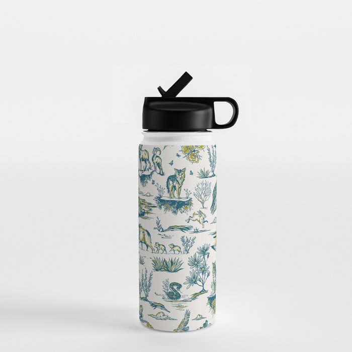 Grand Canyon National Park, Arizona Wildlife Pattern (Version 2) Water Bottle Gallery Image 1