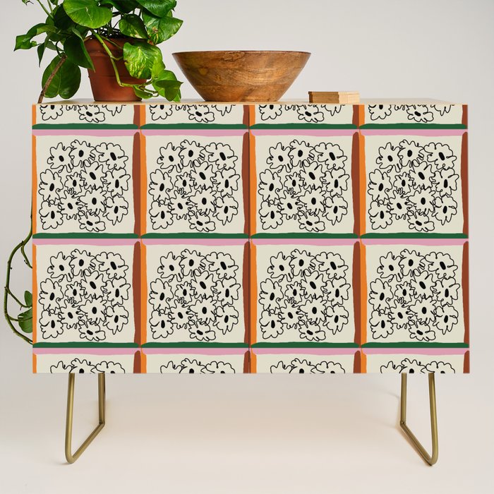 minimal floral Credenza Gallery Image 1