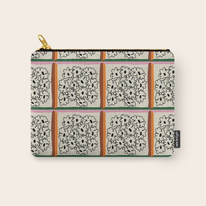 minimal floral Carry All Pouch Gallery Image 1