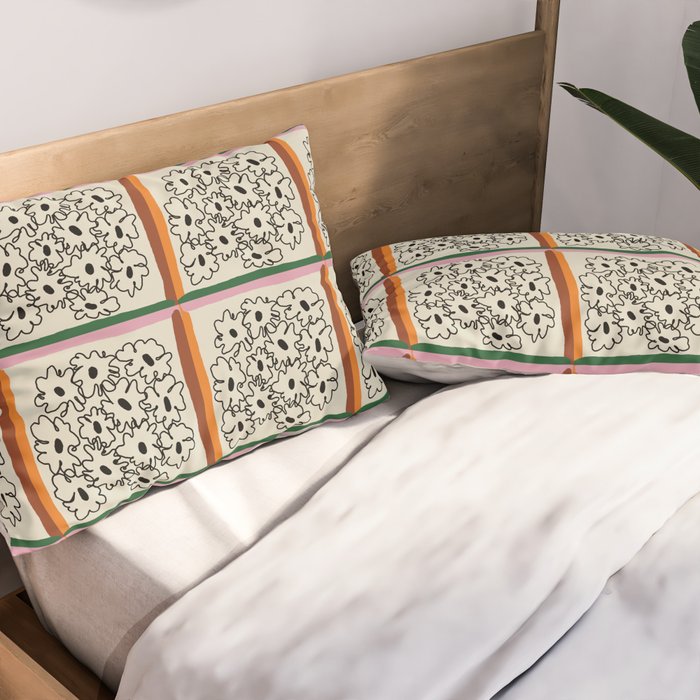 minimal floral Pillow Sham Gallery Image 2