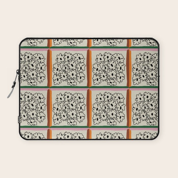 minimal floral Laptop Sleeve Gallery Image 1