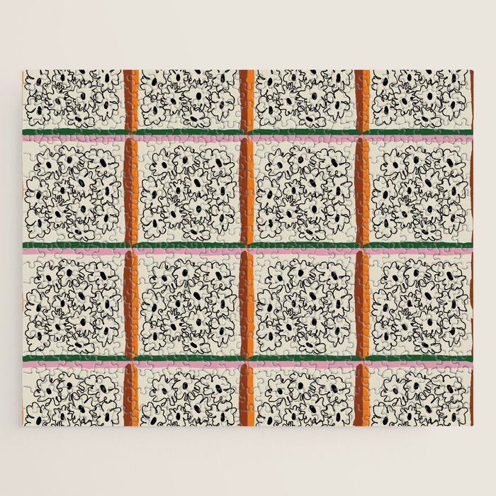 minimal floral Jigsaw Puzzle Gallery Image 1