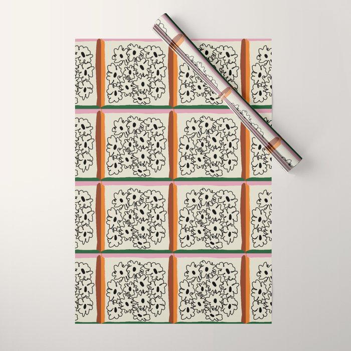 minimal floral Wrapping Paper Gallery Image 1