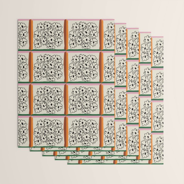 minimal floral Wrapping Paper Gallery Image 3