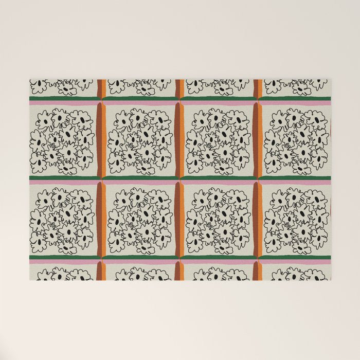 minimal floral Welcome Mat Gallery Image 1