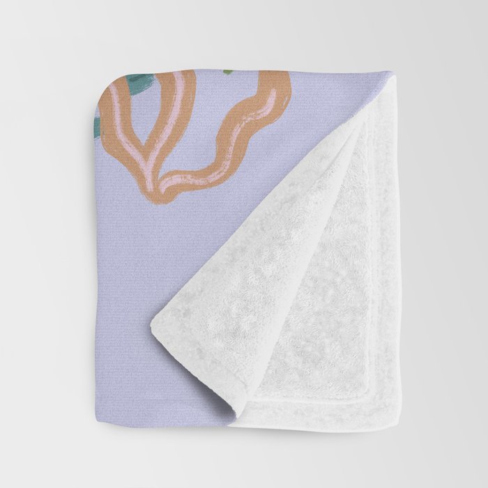 Lilac Whimsical Garden  Throw Blanket Gallery Image 3