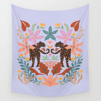 Lilac Whimsical Garden  Wall Tapestry Gallery Image 4
