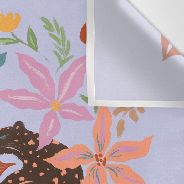 Lilac Whimsical Garden  Wall Tapestry Gallery Image 3