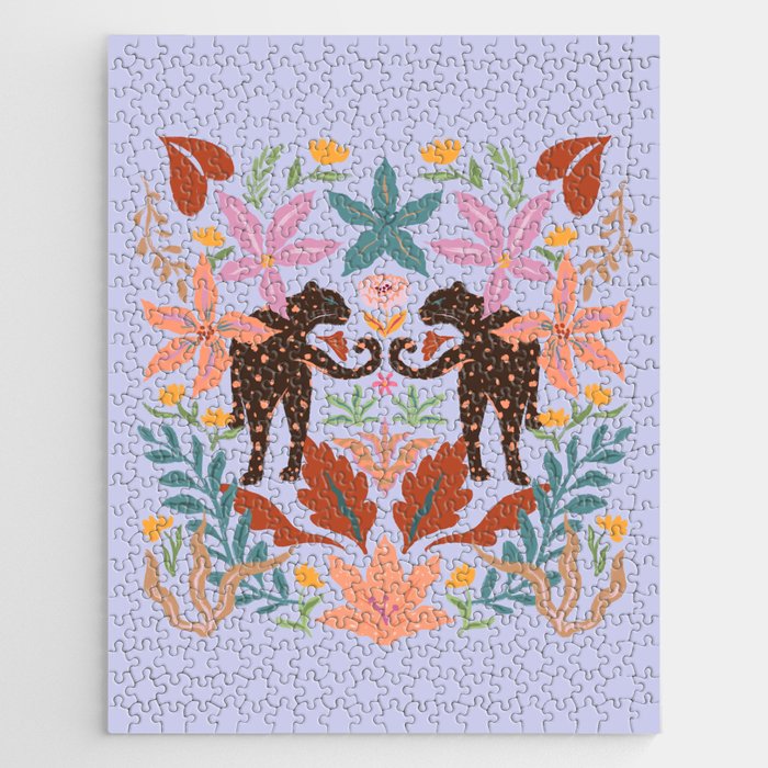 Lilac Whimsical Garden  Jigsaw Puzzle Gallery Image 1