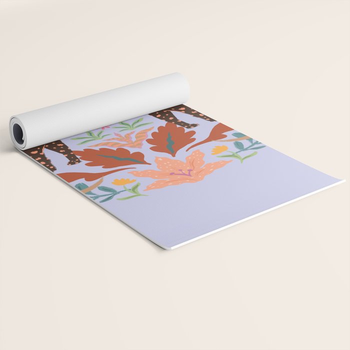 Lilac Whimsical Garden  Yoga Mat Gallery Image 2