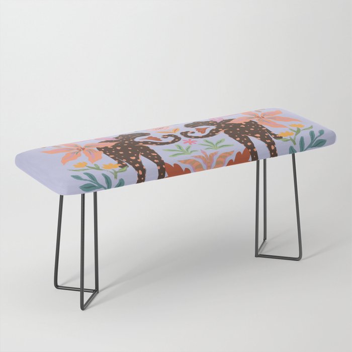 Lilac Whimsical Garden  Bench Gallery Image 1