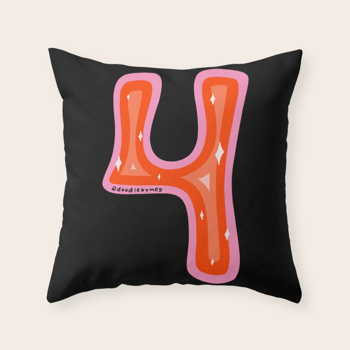 Rainbow 4 Throw Pillow Gallery Image 1