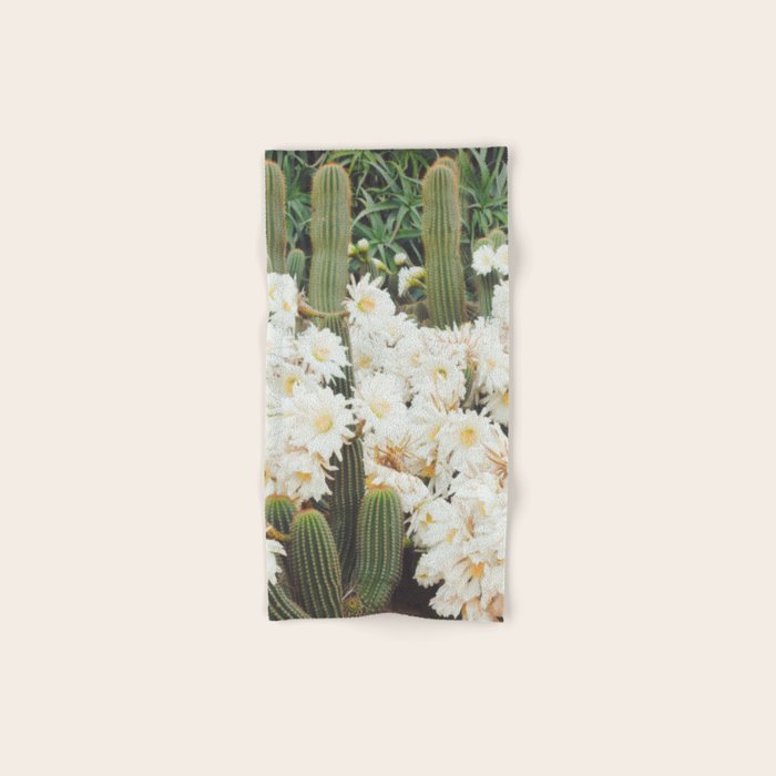 Cactus and Flowers Bath Towel Gallery Image 1