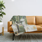 Cactus and Flowers Throw Blanket Gallery Image 1