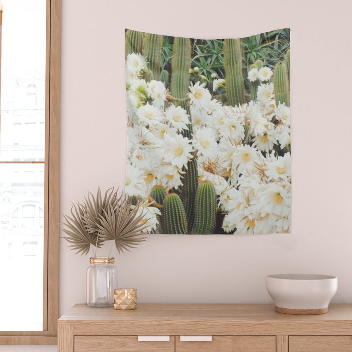 Cactus and Flowers Wall Tapestry Gallery Image 2