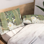 Cactus and Flowers Pillow Sham Gallery Image 2