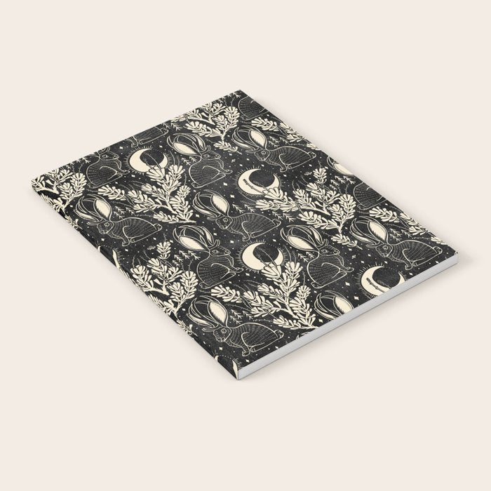 Jackalope - black and cream  Notebook Gallery Image 2