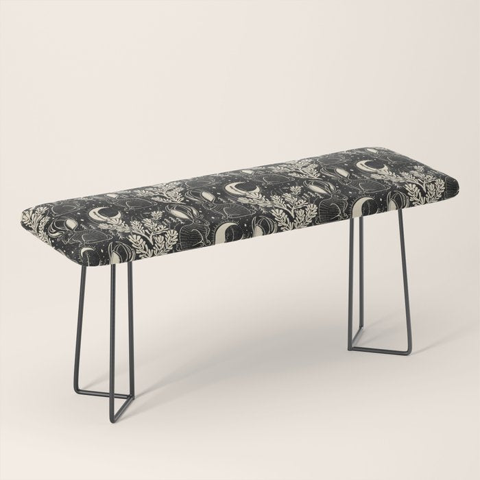 Jackalope - black and cream  Bench Gallery Image 1