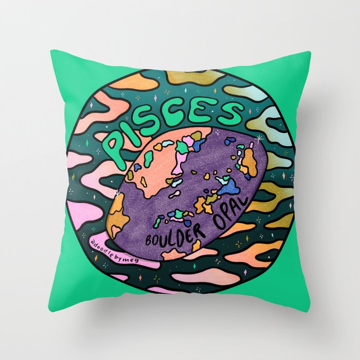 Pisces Crystal Throw Pillow Gallery Image 1