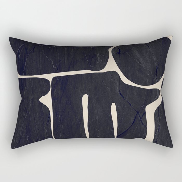 Modern Abstract Minimal Shapes 162 Rectangular Pillow Gallery Image 1