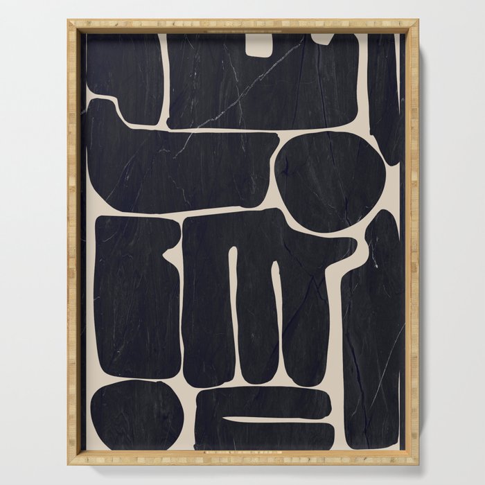 Modern Abstract Minimal Shapes 162 Serving Tray Gallery Image 1