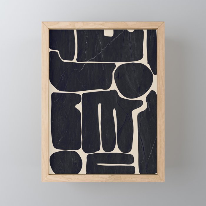 Modern Abstract Minimal Shapes 162 Mini Art Print Gallery Image 1