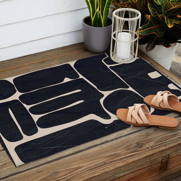Modern Abstract Minimal Shapes 162 Outdoor Rug Gallery Image 2