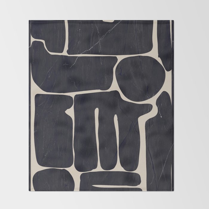 Modern Abstract Minimal Shapes 162 Throw Blanket Gallery Image 2