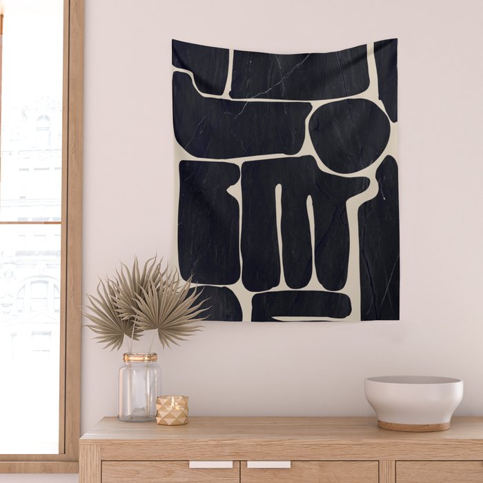 Modern Abstract Minimal Shapes 162 Wall Tapestry Gallery Image 2