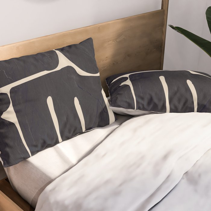 Modern Abstract Minimal Shapes 162 Pillow Sham Gallery Image 2