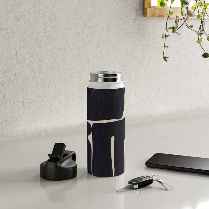 Modern Abstract Minimal Shapes 162 Water Bottle Gallery Image 4