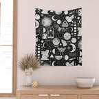 Lunar Pattern: Eclipse Wall Tapestry Gallery Image 2