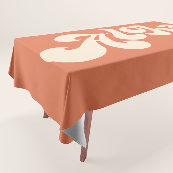 Aloha orange Tablecloth Gallery Image 1