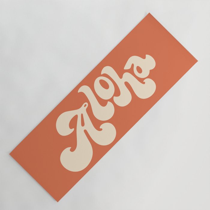 Aloha orange Yoga Mat Gallery Image 1