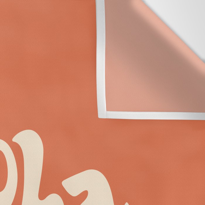 Aloha orange Wall Tapestry Gallery Image 3