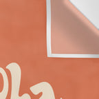 Aloha orange Wall Tapestry Gallery Image 3