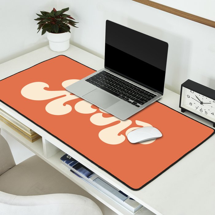 Aloha orange Desk Mat Gallery Image 2