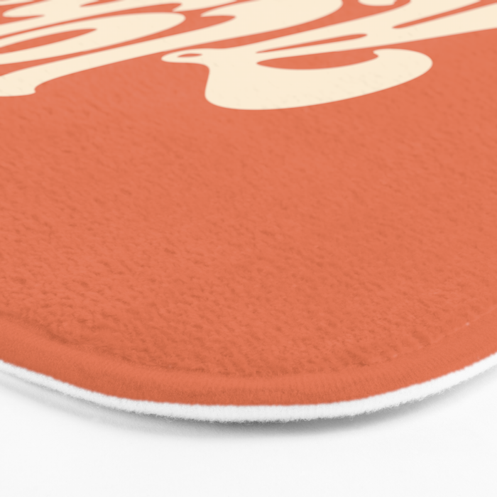 Aloha orange Bath Mat Gallery Image 3