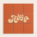 Aloha orange Wood Wall Art Gallery Image 1