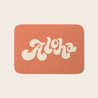 Aloha orange Bath Mat Gallery Image 1