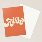 Aloha orange Stationery Card Gallery Image 2
