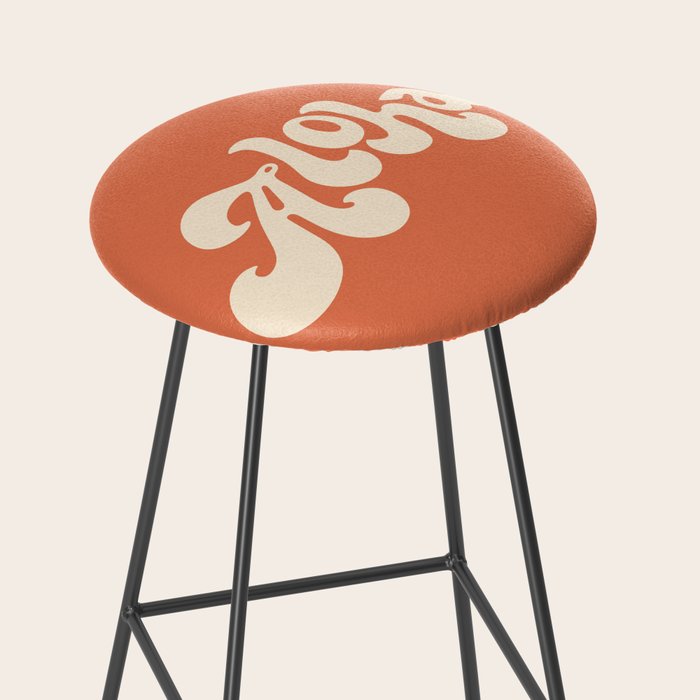 Aloha orange Stool Gallery Image 2