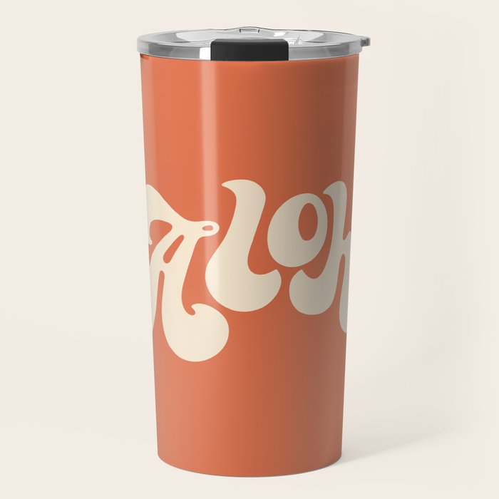 Aloha orange Travel Mug Gallery Image 1