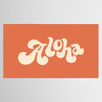 Aloha orange Tablecloth Gallery Image 2