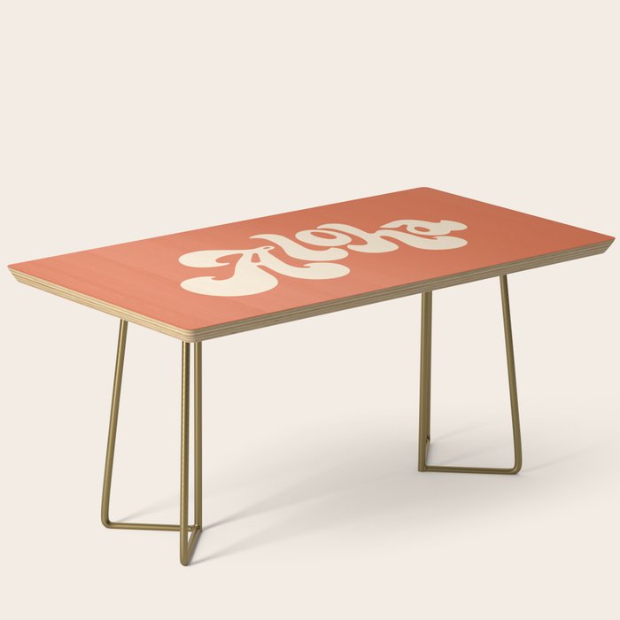 【aloha】コーヒーテーブル Aloha orange Coffee Table – Society6