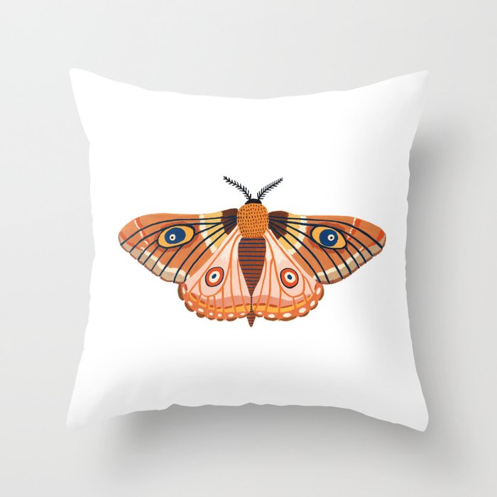 Moth Throw Pillow Gallery Image 1