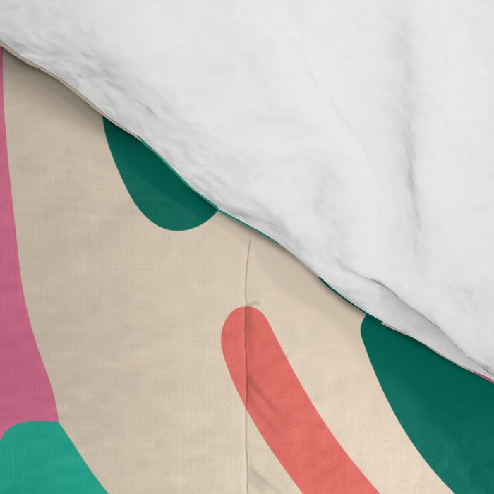 Colorful abstract tie dye stripe art pattern Comforter Gallery Image 4