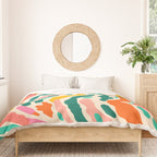Colorful abstract tie dye stripe art pattern Duvet Cover Gallery Image 3
